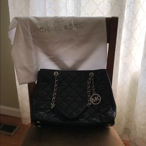 Michael Kors Black Leather Bag
